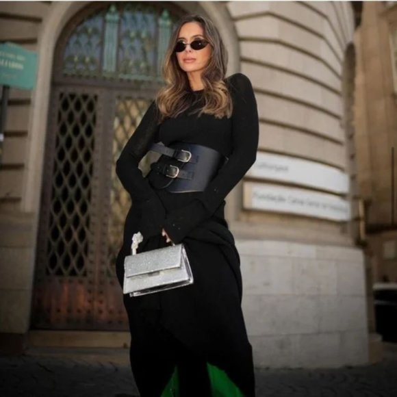 ZARA LEATHER SASH BELT - Picture 7 of 10